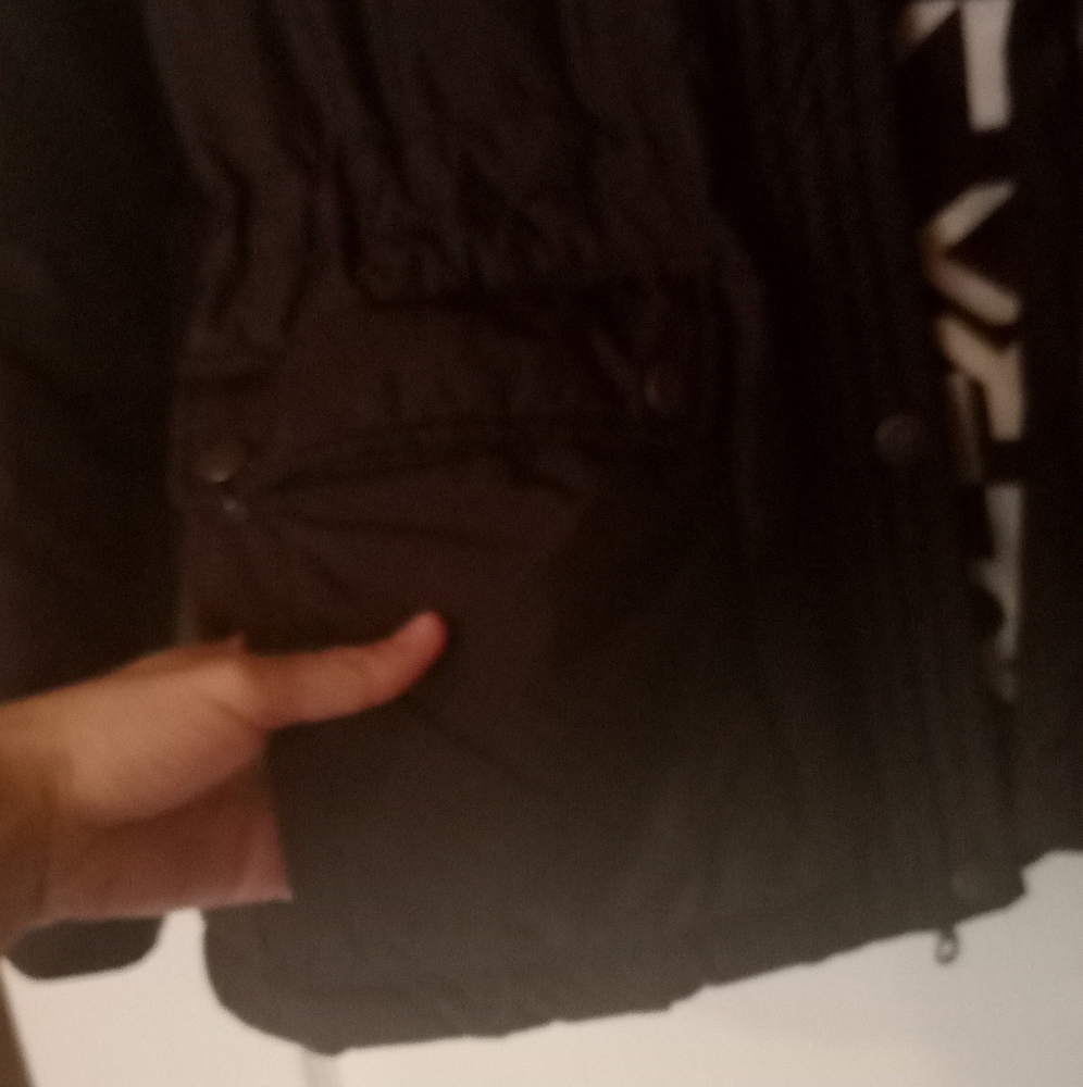 Chocolate Brown DKNY XS Jacket Gorgeous Lining, adjustable waist - Picture 4 of 11